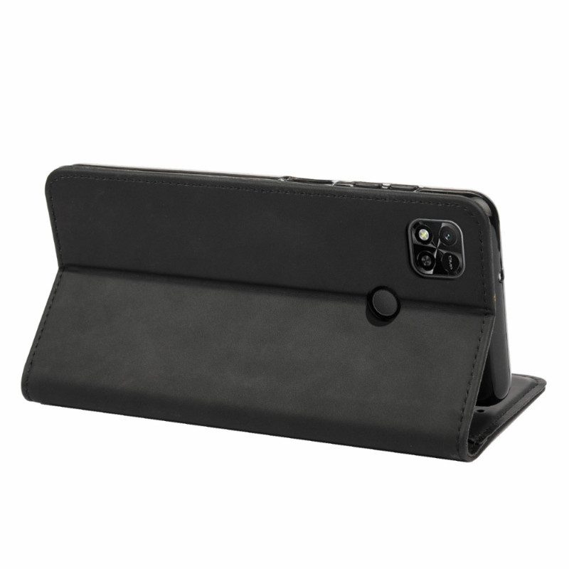 Folio Cover Xiaomi Redmi 10A Custodia in pelle Bicolore Con Rivetto