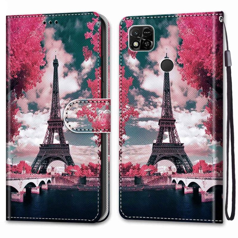 Folio Cover Xiaomi Redmi 10A Torre Eiffel In Estate