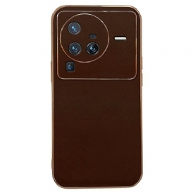 Cover Vivo X80 Pro Eleganza In Vera Pelle
