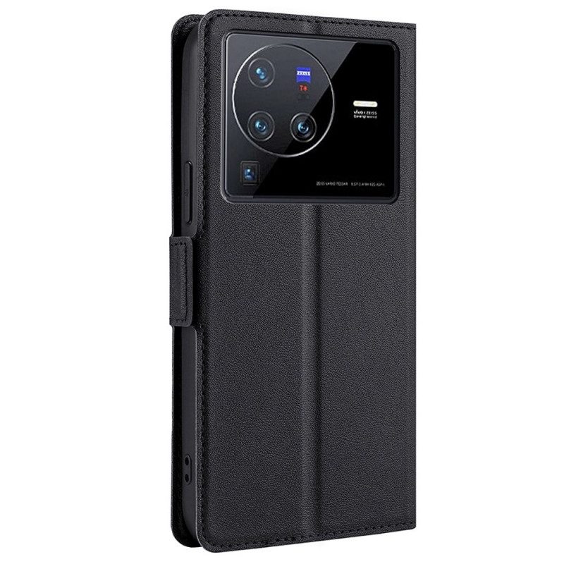 Custodia in pelle Vivo X80 Pro Stile In Pelle