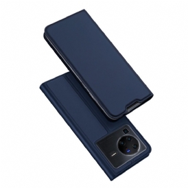 Folio Cover Vivo X80 Pro Custodia in pelle Serie Skin-pro Dux Ducis