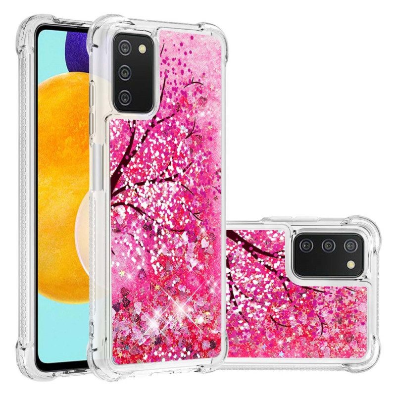 Cover Samsung Galaxy A03s Albero Glitterato