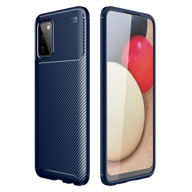 Cover Samsung Galaxy A03s Fibra Di Carbonio Flessibile