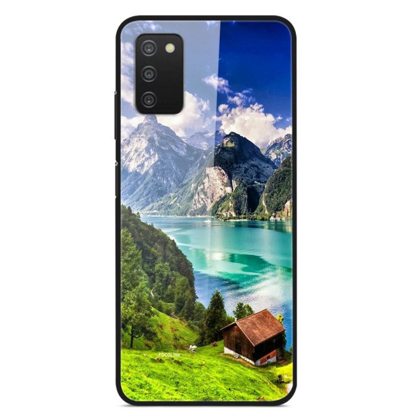 Cover Samsung Galaxy A03s Paesaggio Galattico