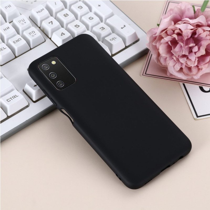 Cover Samsung Galaxy A03s Silicone Liquido Con Cordino