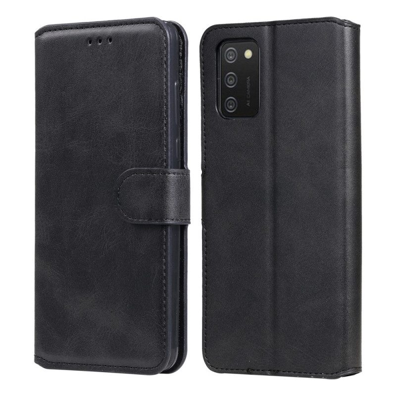 Custodia in pelle Samsung Galaxy A03s Ecopelle Retrò