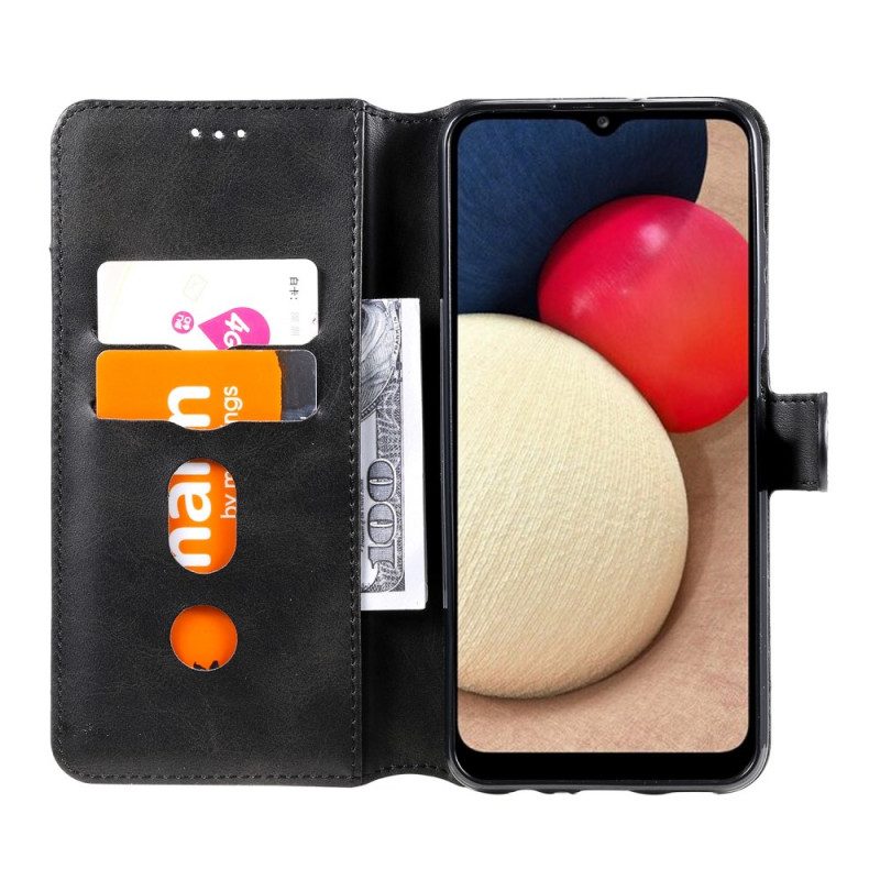 Custodia in pelle Samsung Galaxy A03s Ecopelle Retrò