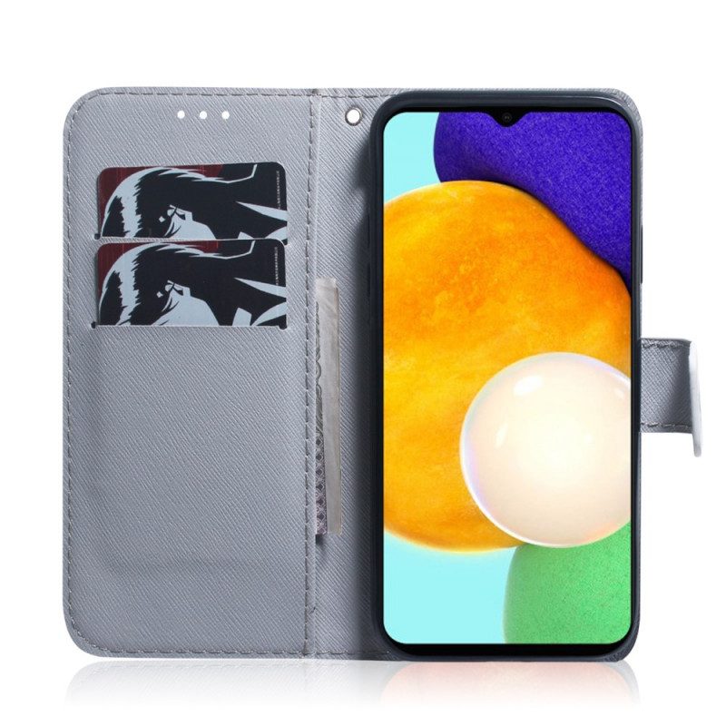 Custodia in pelle Samsung Galaxy A03s Ramo Di Un Albero In Fiore