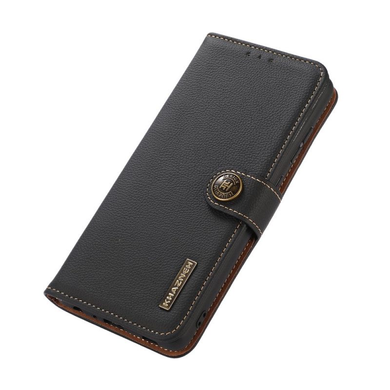 Custodia in pelle Samsung Galaxy A03s Similpelle Khazneh Rfid
