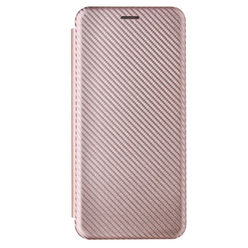 Folio Cover Samsung Galaxy A03s Custodia in pelle Fibra Di Carbonio
