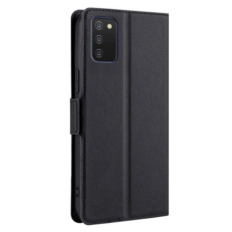 Folio Cover Samsung Galaxy A03s Custodia in pelle Stile Vintage In Pelle