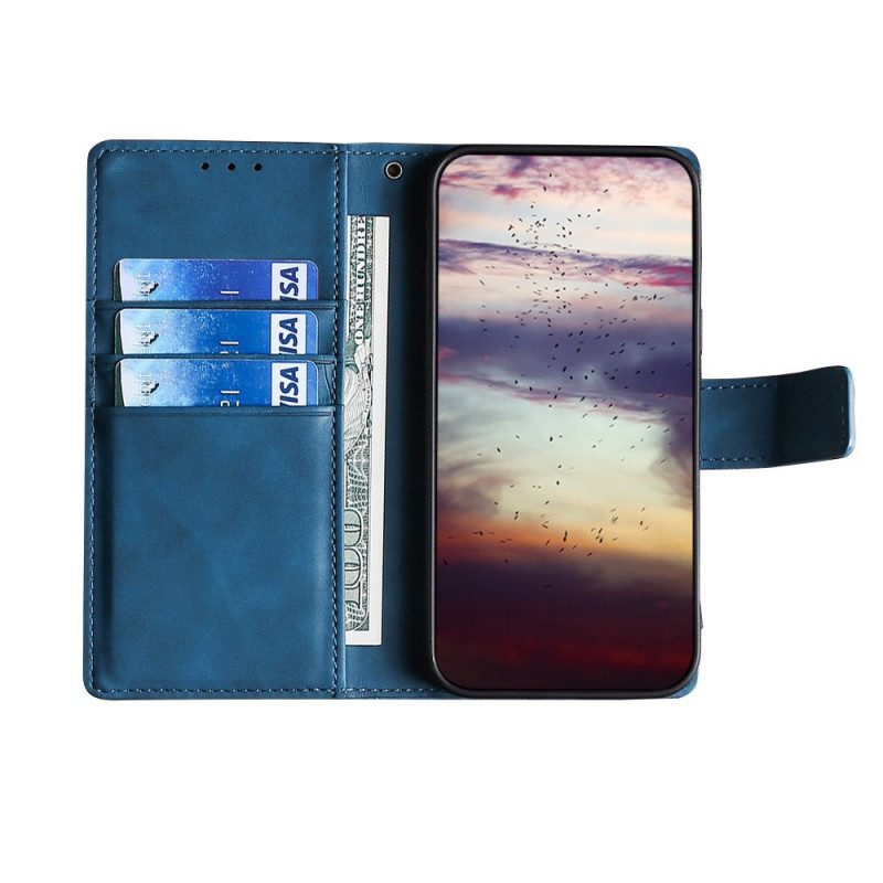 Folio Cover Samsung Galaxy A03s Effetto Pelle Di Coccodrillo