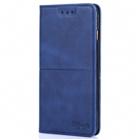 Custodia A Portafoglio OnePlus 10T 5G Cucito In Ecopelle