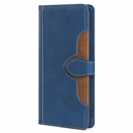 Custodia in pelle OnePlus 10T 5G Ecopelle Bicolore Elegante