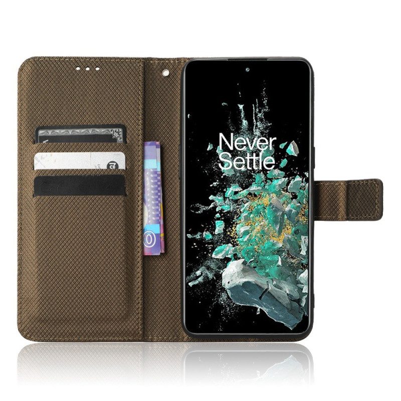 Custodia in pelle OnePlus 10T 5G Elegante Finta Pelle Con Cinturino