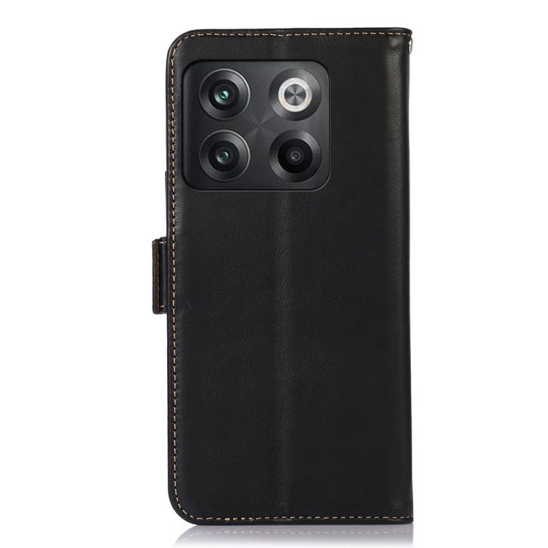 Custodia in pelle OnePlus 10T 5G Funzione Rfid In Vera Pelle