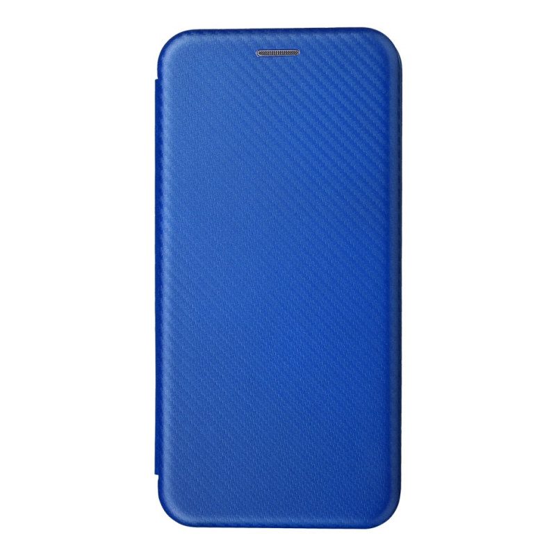 Folio Cover OnePlus 10T 5G Custodia in pelle Fibra Di Carbonio
