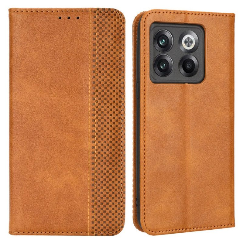 Folio Cover OnePlus 10T 5G Custodia in pelle Stile Stilizzato In Pelle