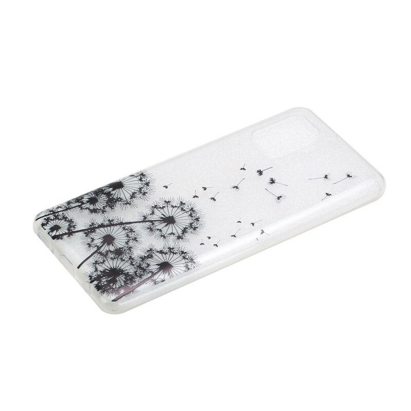 Cover Samsung Galaxy A31 Denti Di Leone Neri Senza Cuciture