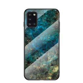 Cover Samsung Galaxy A31 Vetro Temperato Di Colori Premium