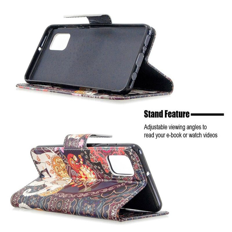 Custodia A Portafoglio Samsung Galaxy A31 Elefante Indiano