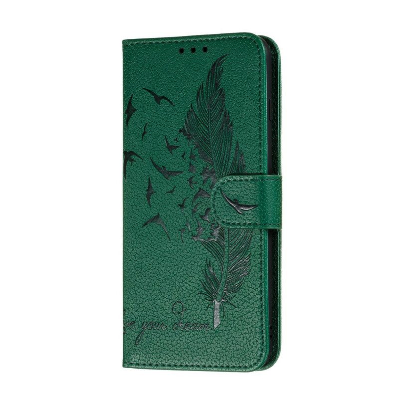 Custodia in pelle Samsung Galaxy A31 Ecopelle Vivi Il Tuo Sogno