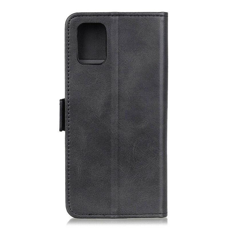 Custodia in pelle Samsung Galaxy A31 Folio Cover Doppio Lembo