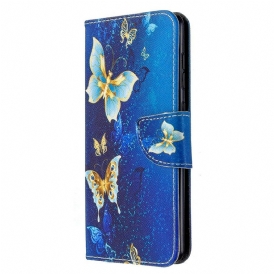 Custodia in pelle Samsung Galaxy A31 Re Farfalle