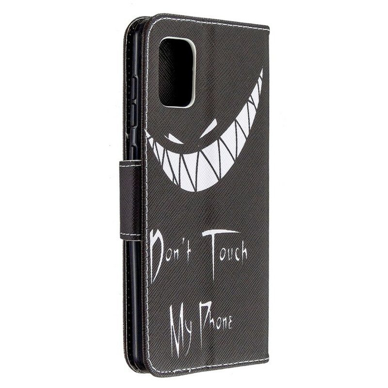 Custodia in pelle Samsung Galaxy A31 Telefono Del Diavolo