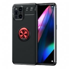 Cover Oppo Find X3 Pro Anello Rotante