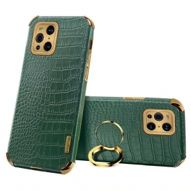 Cover Oppo Find X3 Pro X-case Effetto Pelle Di Coccodrillo