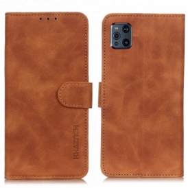Custodia in pelle Oppo Find X3 Pro Effetto Pelle Vintage Opaca Khazneh