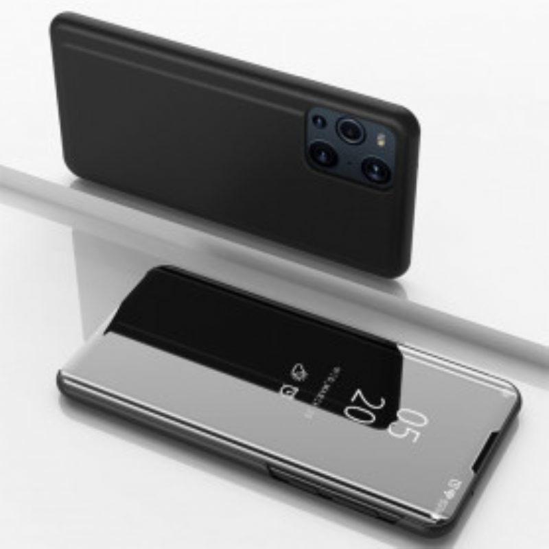 Custodia Oppo Find X3 Pro Specchio Ed Ecopelle