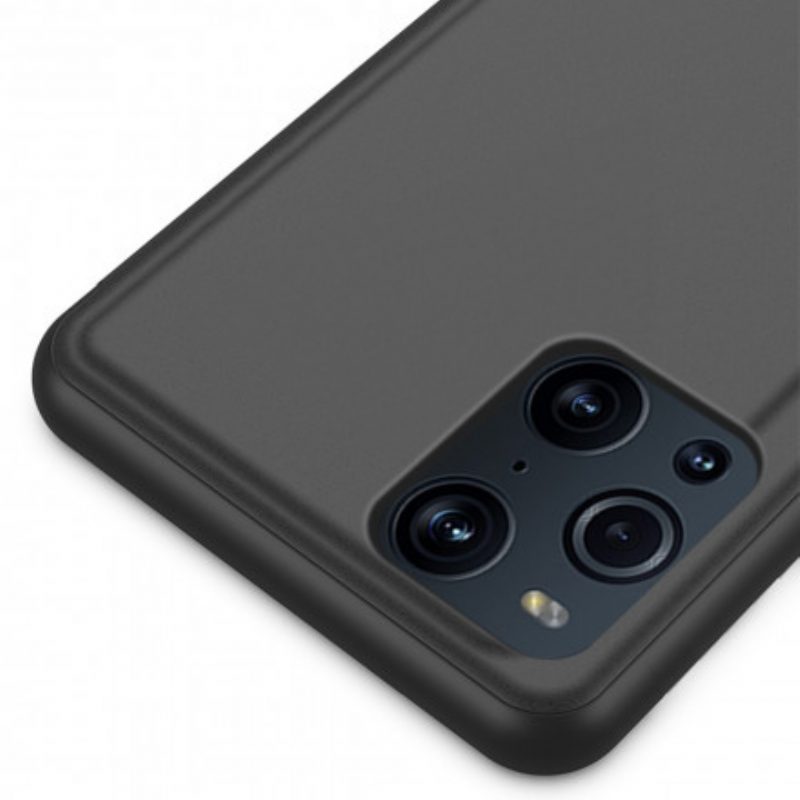 Custodia Oppo Find X3 Pro Specchio Ed Ecopelle
