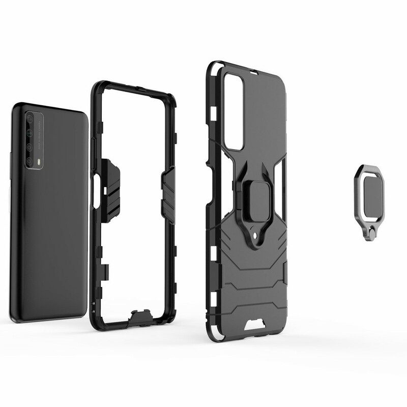Cover Huawei P Smart 2021 Anello Resistente