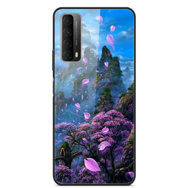 Cover Huawei P Smart 2021 Fantasia Paesaggio In Vetro Temperato