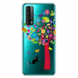 Cover Huawei P Smart 2021 Gatto Sotto L'albero