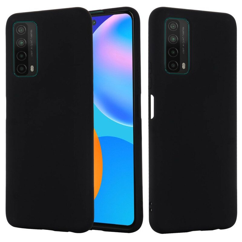 Cover Huawei P Smart 2021 Silicone Liquido Con Cordino