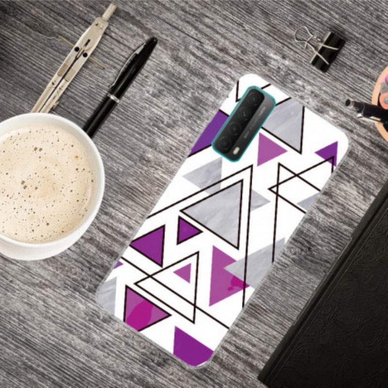 Cover Huawei P Smart 2021 Triangoli Di Marmo