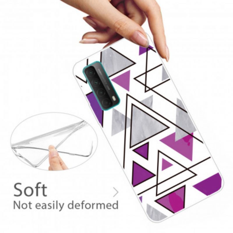 Cover Huawei P Smart 2021 Triangoli Di Marmo