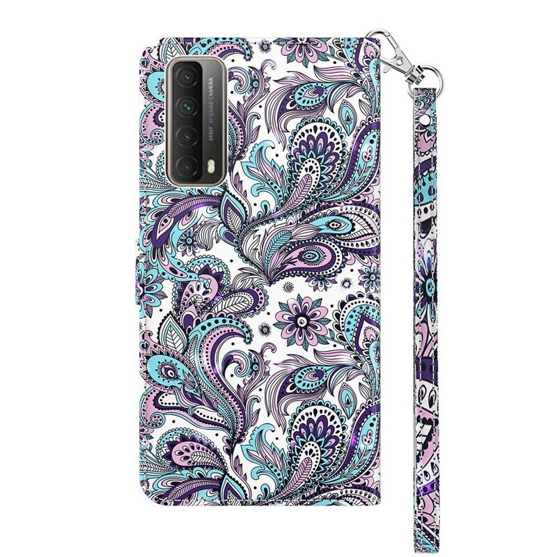 Custodia in pelle Huawei P Smart 2021 Modelli Di Fiori