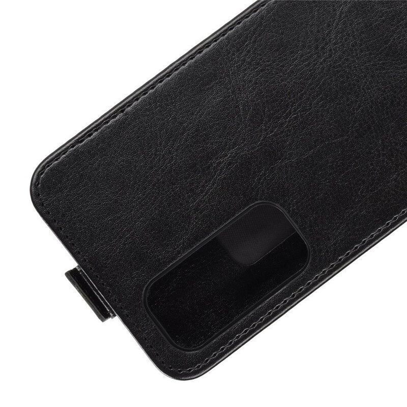 Folio Cover Huawei P Smart 2021 Custodia in pelle Ribalta Verticale Effetto Pelle