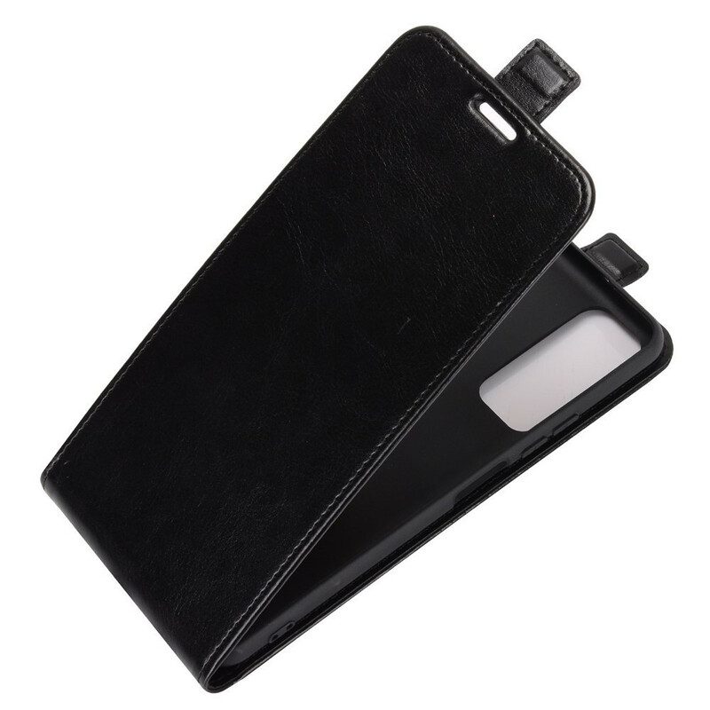 Folio Cover Huawei P Smart 2021 Custodia in pelle Ribalta Verticale Effetto Pelle