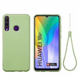 Cover Huawei Y6p Silicone Liquido Con Cordino