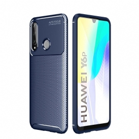 Cover Huawei Y6p Struttura Flessibile In Fibra Di Carbonio