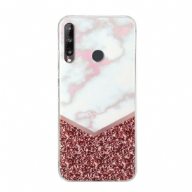 Cover Huawei Y6p Variazione Della Geometria Del Marmo