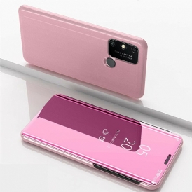 Custodia Huawei Y6p Specchio Ed Effetto Pelle