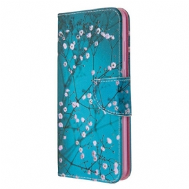 Custodia in pelle Huawei Y6p Albero In Fiore