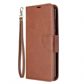 Custodia in pelle Huawei Y6p Folio Cover Lembo Liscio Obliquo