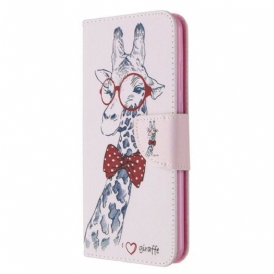 Custodia in pelle Huawei Y6p Giraffa Intelligente